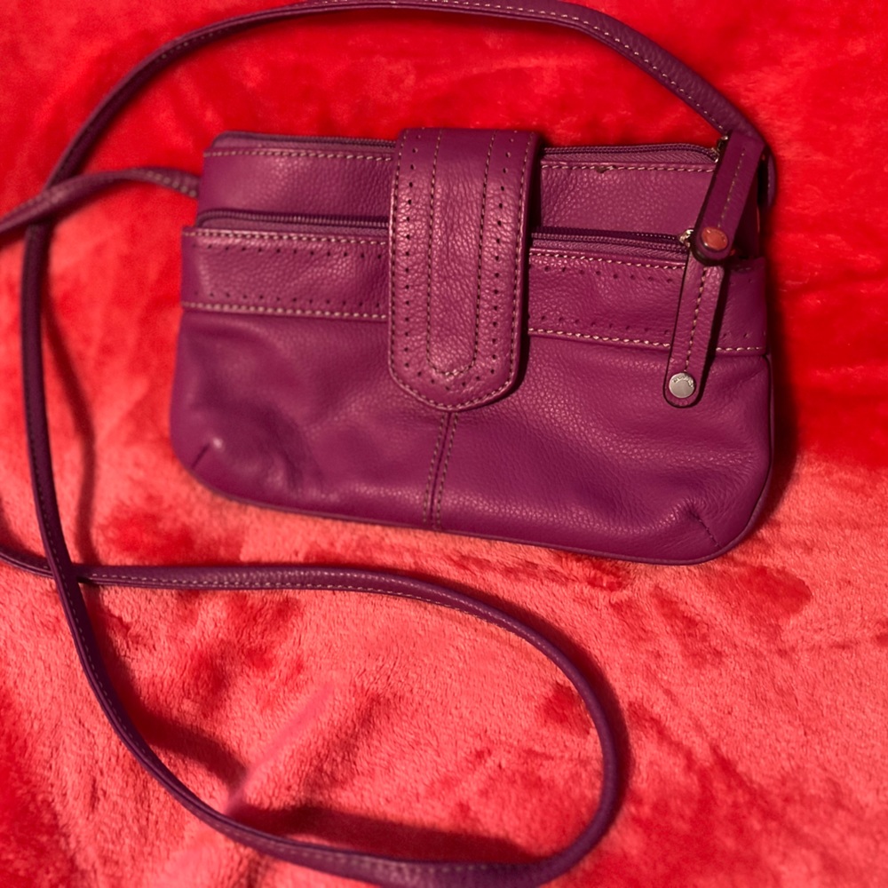 Tignanello purple crossbody purse